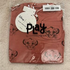 Disney Play Collection Little Sleepies Simba Pocket Tee - Rust Brown